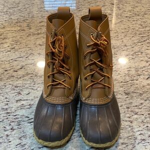 L.L. Bean Brown and Tan Ankle Boots